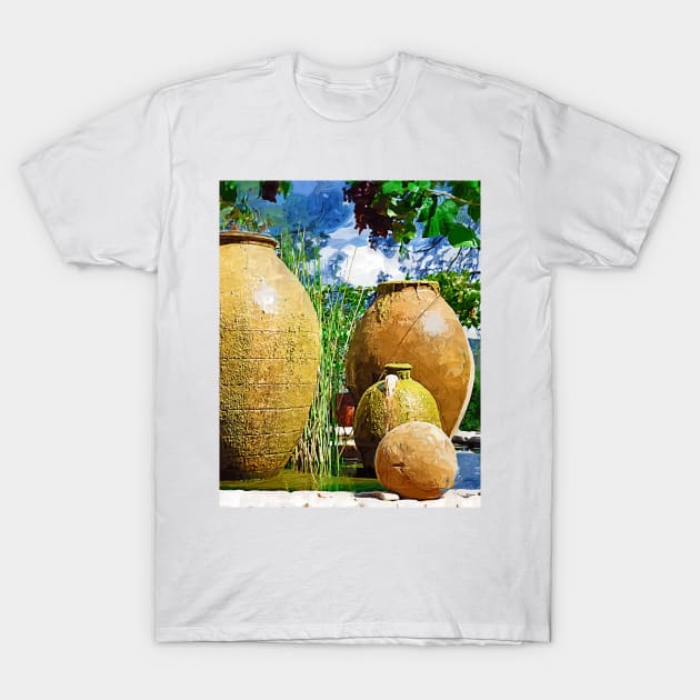 Three Large Urns T-Shirt by KirtTisdale